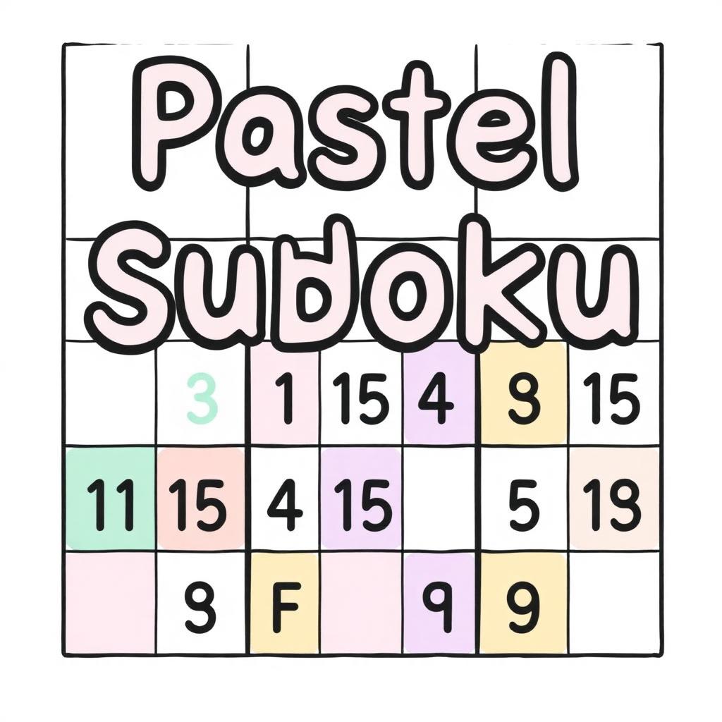 Pastel Sudoku cover